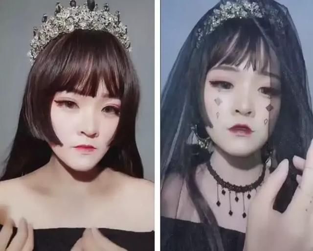 化妆技术有多么的强大？看这小姐姐就知了，“包公”秒变“萝莉”