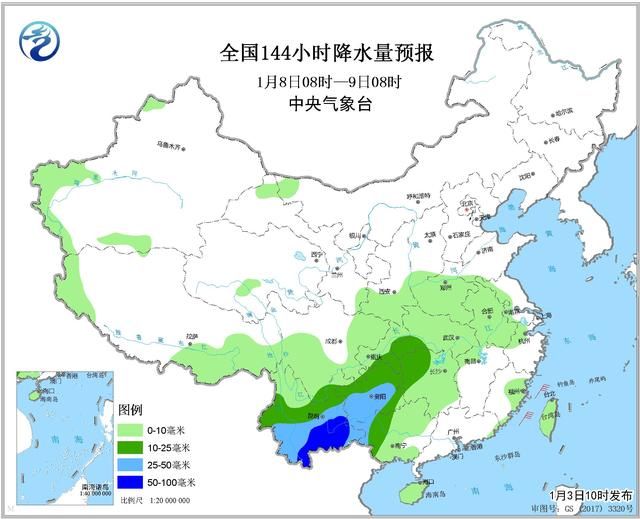 暴雨再次显现！4日~9日（未来五天）全国暴雨大雪覆盖以下区域