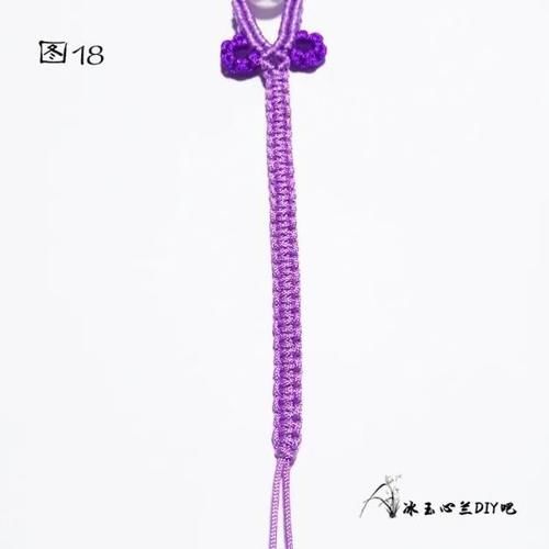  『亲手』这么好看又贵气的紫色手链，成本才几毛钱，有空一定要亲手编一条