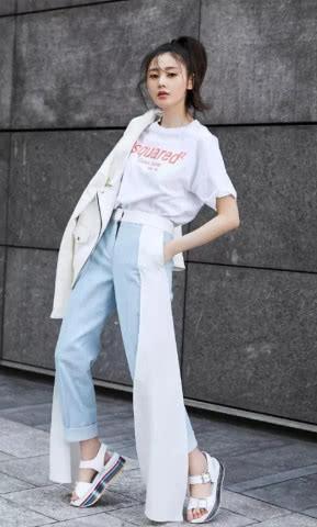 张天爱写真科幻大片曝光，一身金属光泽造型，网友：这是什么操作