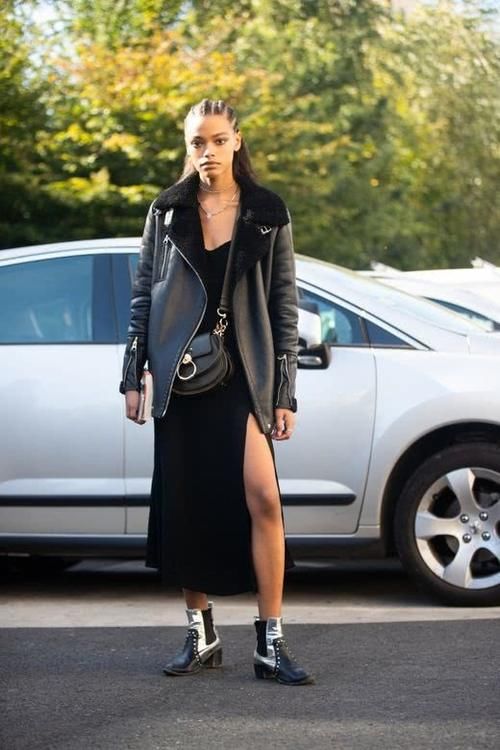  『女生』女生帅起来就没男生什么事了？酷帅洒脱的皮夹克，凹出摩登气场！