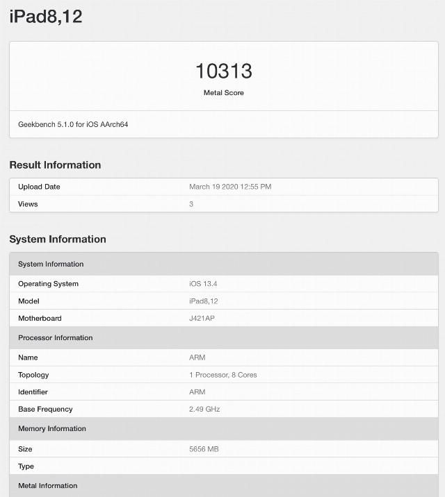  【跑分成绩】拆自家台？新款iPad Pro处理器跑分远超MacBook Air