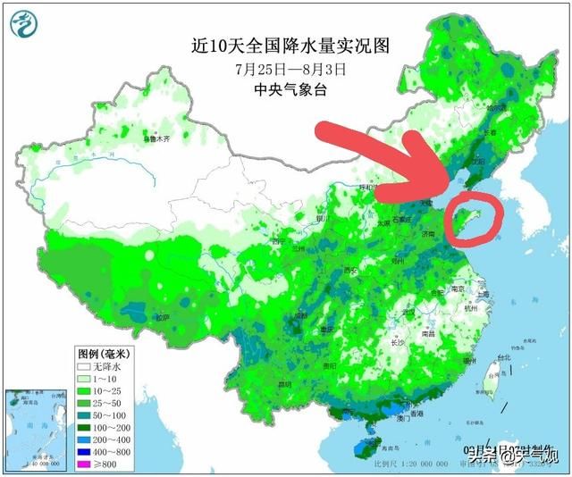 以山东半岛为界？猛烈的中到大暴雨将落在以下地区！不过还有希望