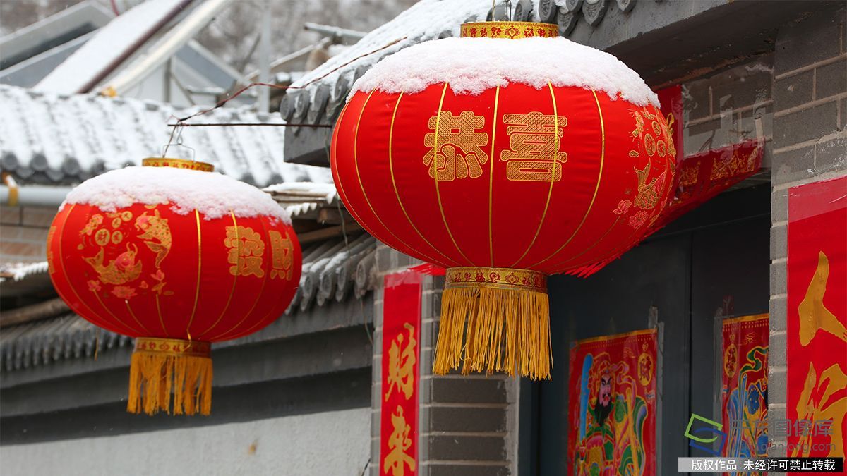 北京迎初雪 北部山区银装素裹庆春节