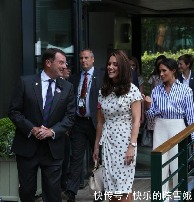 凯特王妃与梅根携手看温网，裙装与裤装的碰撞，丰腴与瘦削的对决