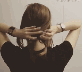 30秒get马思纯baby热巴同款夏日清凉扎发