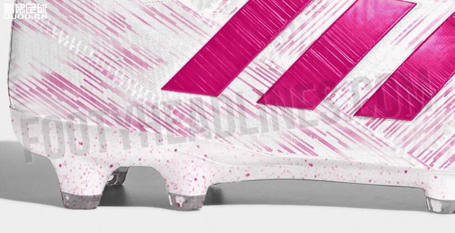 阿迪达斯白色/粉红配色Nemeziz 18+ 2019谍照曝光