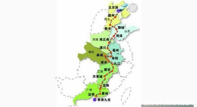 中国一条跨9省5个城市群的高铁规划，被称为南北大动脉的“复线”