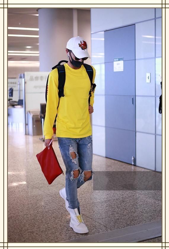 黄子韬是183，张翰也是183，二人同穿修身裤，差距也太尴尬了吧！