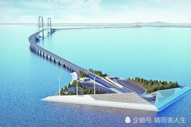 [海底]1800吨钢柱直插海底！中国又双叒叕要造跨海大桥，90层楼