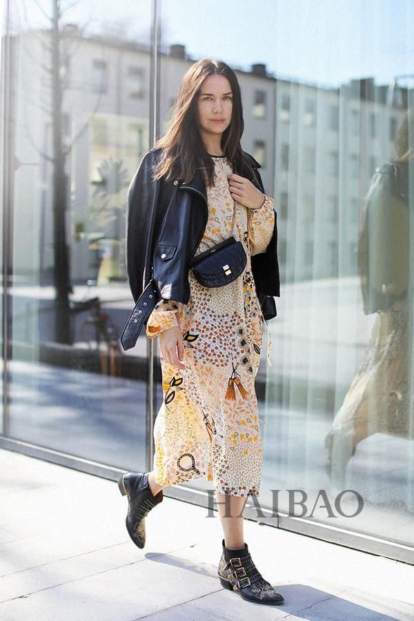 瑞典时尚博主Caroline Blomst高分街拍合辑：当妈了都爱穿亮色？