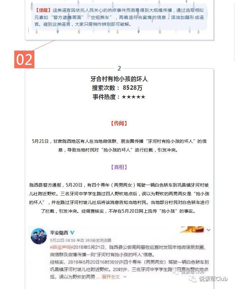 谣言止于智者!近期最大的谣言，看看你中了吗?