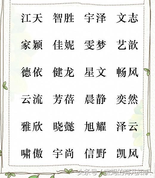 新颖独特有内涵的宝宝取名推荐，时尚新潮的宝宝名字