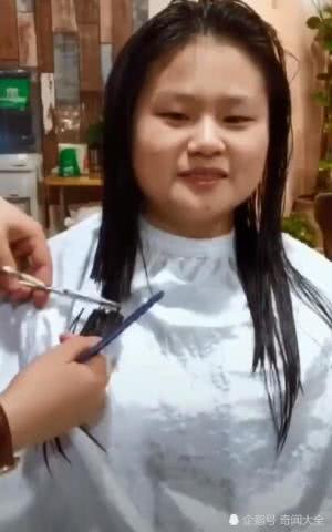神似岳云鹏的女孩想剪个新发型，没想到剪完之后秒变日系少女