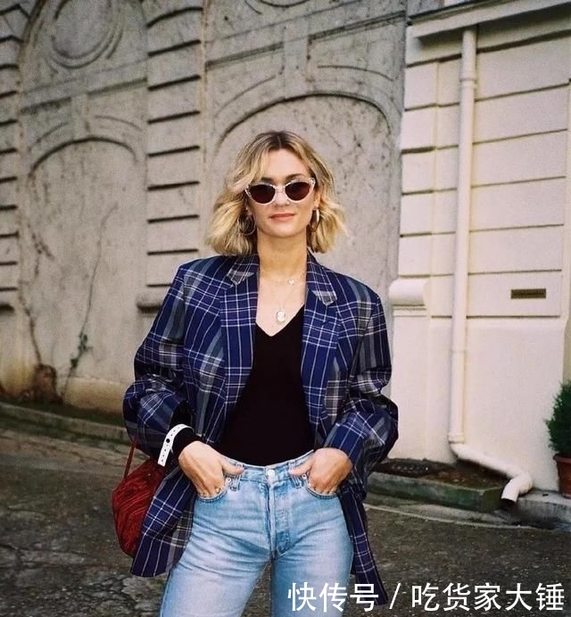  #格纹西装#秋冬必穿的格纹，时髦炸了