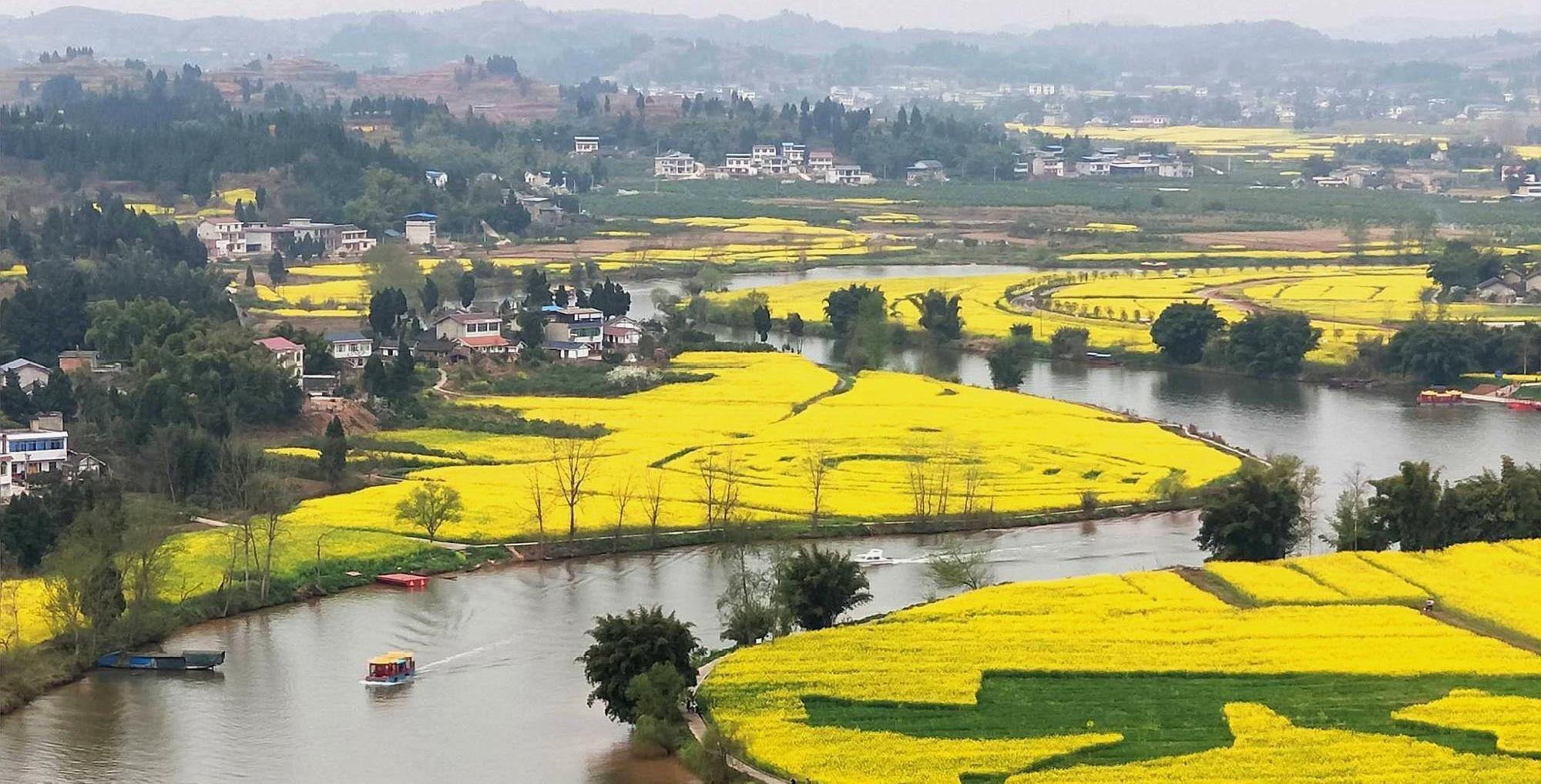  #景点#中国“最美”的4个赏油菜花景点，没有婺源，都很小众