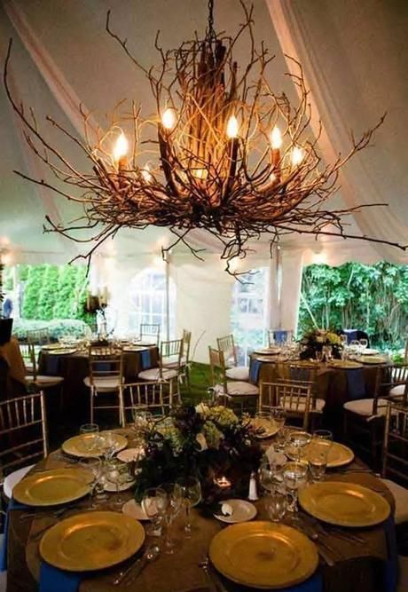  树枝■用枯枝做花艺，可以这么美