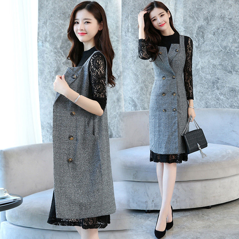 身材微胖的女人，少穿打底裤!瞧瞧下图女人，穿洋气秋裙，美嫩极