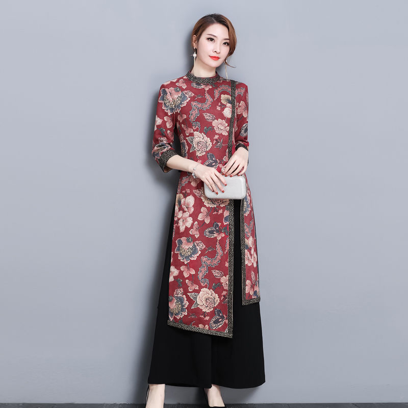 万万没想到!九月旗袍裙如此惊艳!虽小贵，但56岁婆婆穿真叫美