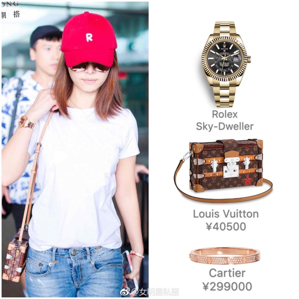 42岁的林心如全身土豪标配，还撞衫董璇佟丽娅，这差距也太大了!