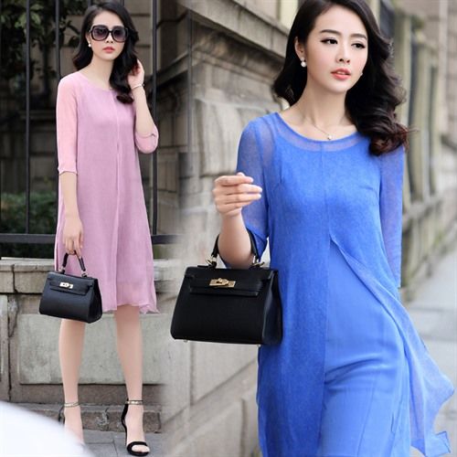 小姨都45了还这么会穿，出门必备连衣裙，美嫩如少女，人人都夸