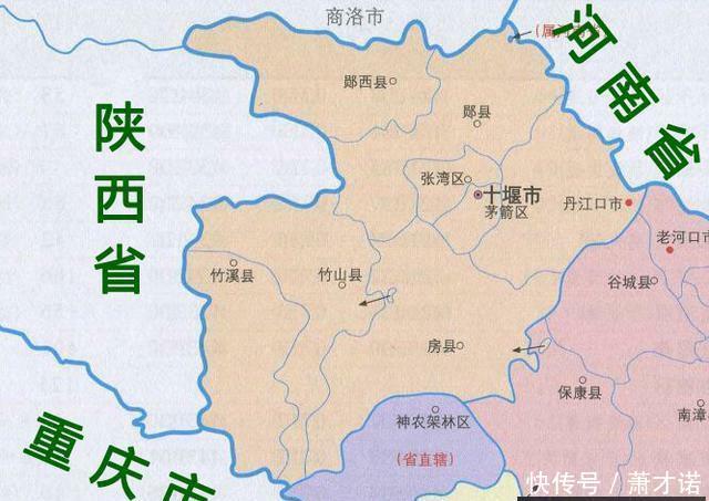 湖北省面积最大的地级市, 位于四省交界处