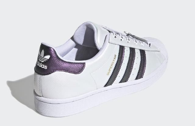  【adidas】电光紫点缀！贝壳头 adidas Superstar 新配色下月发售