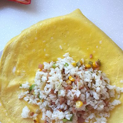  『炸鸡』榨菜蛋包饭配炸鸡