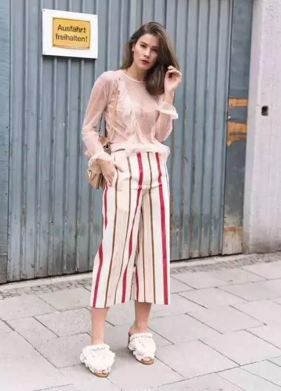 鞋子穿不对，阔腿裤再美也白费!