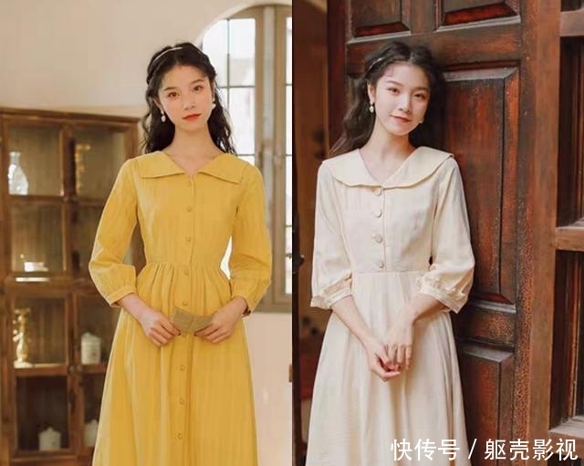  中又带点■春天这样穿裙装，温柔优雅又带点轻熟风，美得路人都侧目