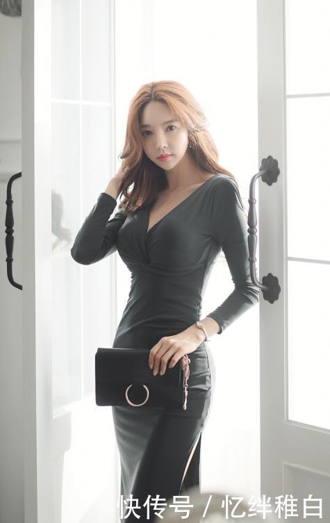 【美女】街拍美女:美丽优雅的紧身裙小姐姐,展现修长的玲珑腿型!