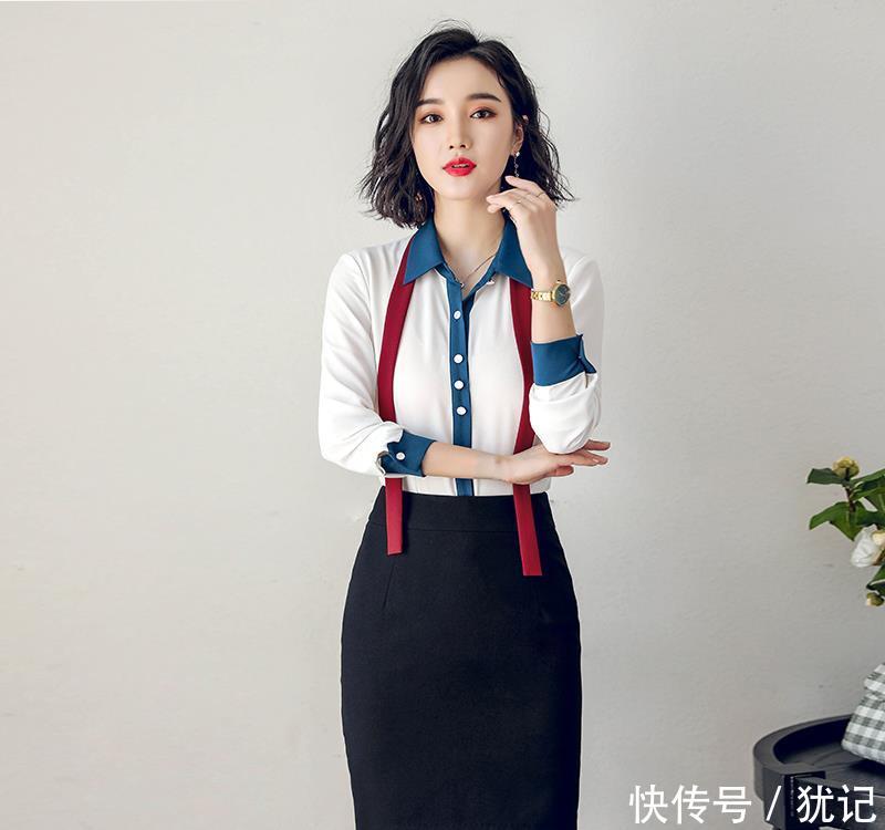 【艾尚臣职业】街拍,才发现人都穿这衬衫,迷人又洋气,妥妥少女感又不失女人味