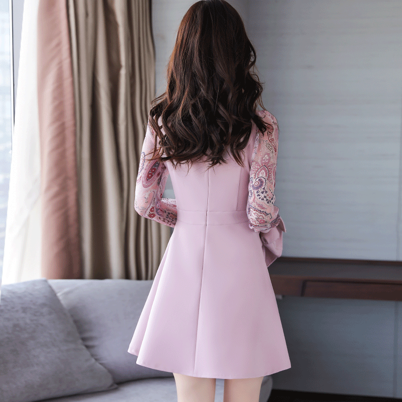 连衣裙+打底裤，特土!试试新款秋季套装，款款洋气又美嫩