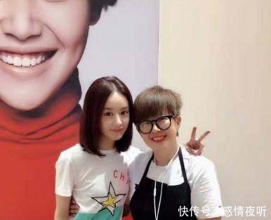 赵丽颖短发苹果头萌炸！确定不是吃可爱多长大的吗