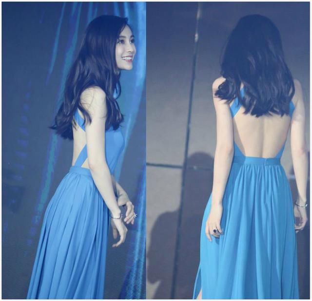 大长腿既视感!Angelababy露肩连体衣叠穿半裙，是时尚辣妈没错了