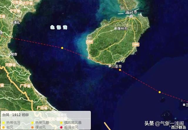  [台风]新台风杨柳稳定8级，或要登陆3次，4次大转弯后，直指海南