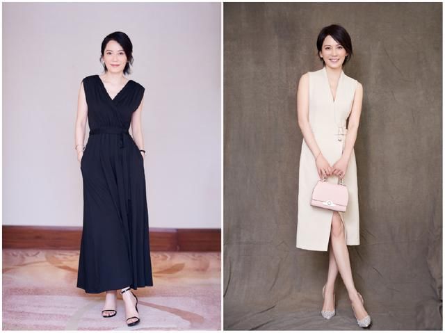 不用刻意装嫩，俞飞鸿穿深v也如此惊艳，世界小姐也没占便宜