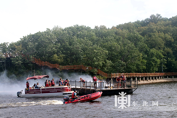 五大连池为旅游安全多上一道"保险" 应急演练动"真格的"