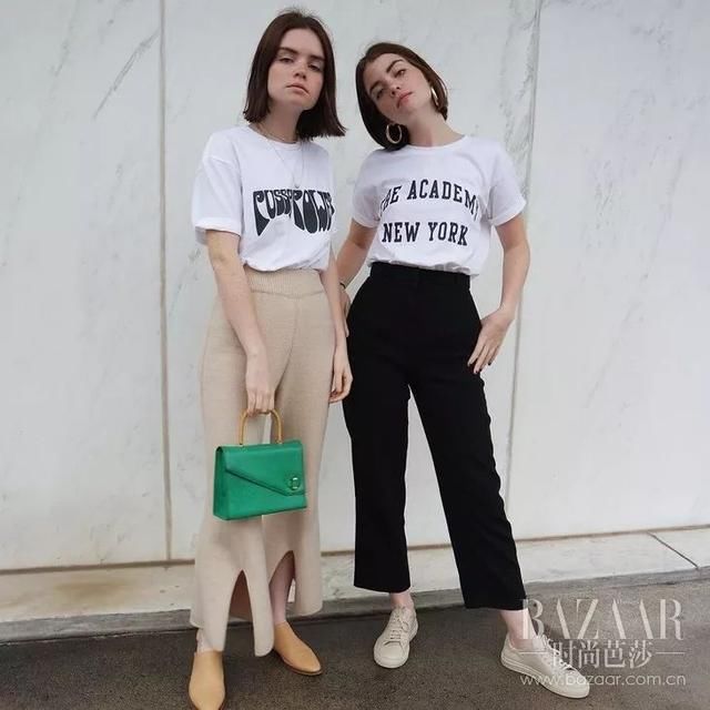 双胞胎在时尚圈正流行，而她们1+1