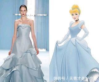 当迪士尼公主的礼服设计成现实中的服装,贝儿的最性感!