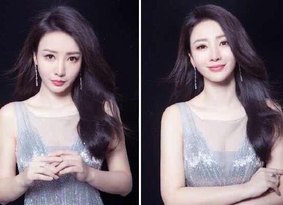 37岁柳岩美出新高度，穿银色深V流苏裙优雅范十足，网友：美到不