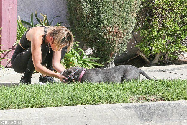 嫩模肖娜塞克斯顿一身运动装现身  这种身材穿什么都好看