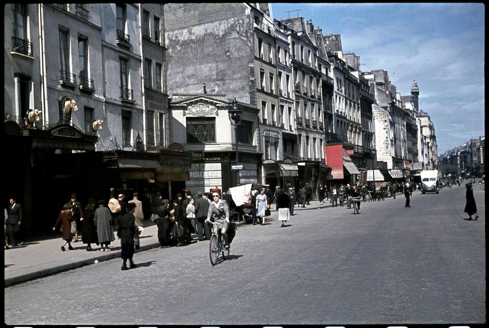 德军占领下的巴黎上色高清老照片 马照跑舞照跳 亡国痛看不到