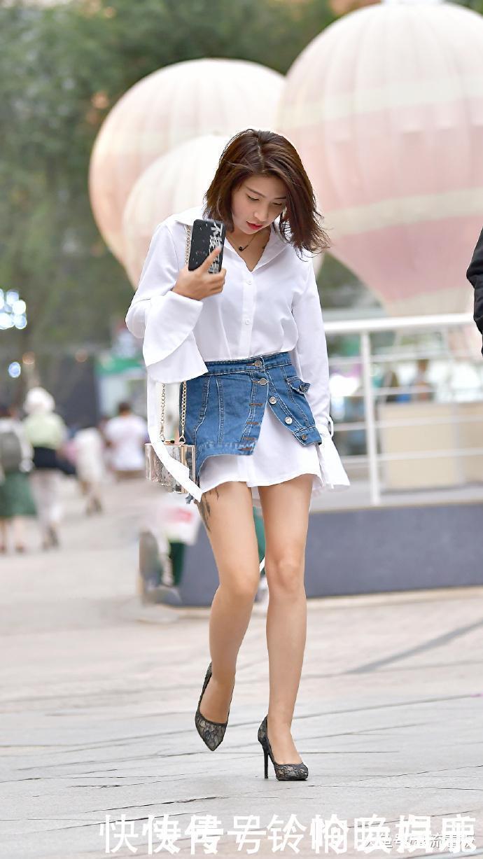 「穿着」小姐姐不是一般的会玩, 小短裙第一次看见这么穿