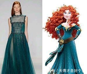 当迪士尼公主的礼服设计成现实中的服装,贝儿的最性感!