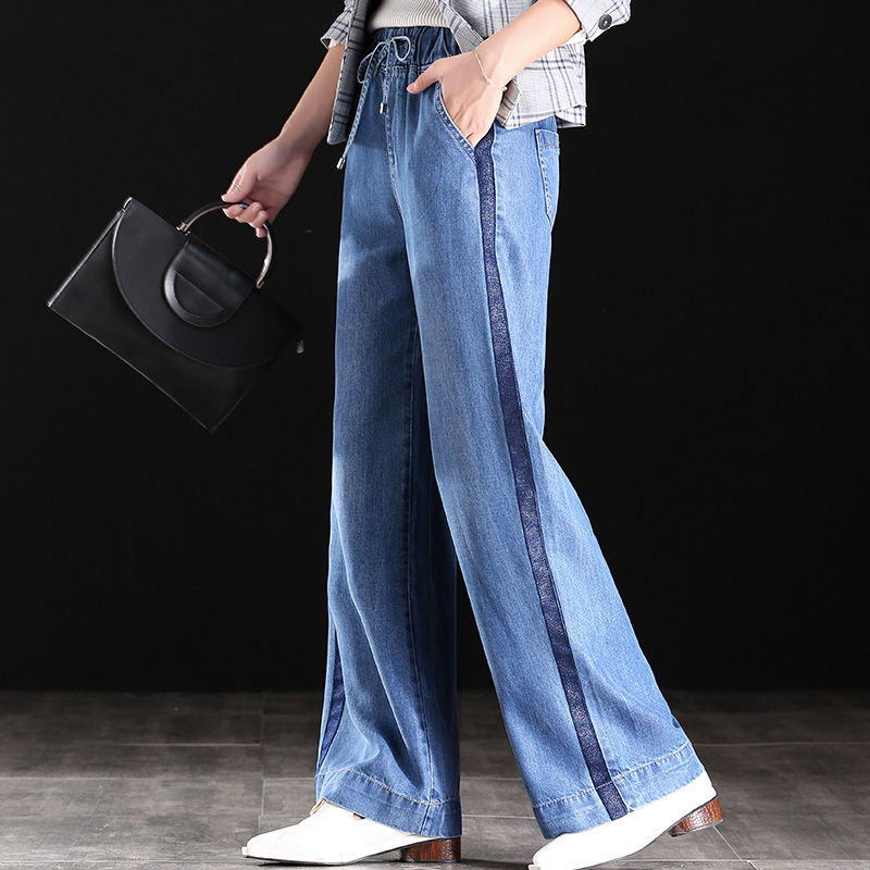 老婆腿不好看，智慧的她只穿阔腿裤，总是被人夸腿“又细又直”