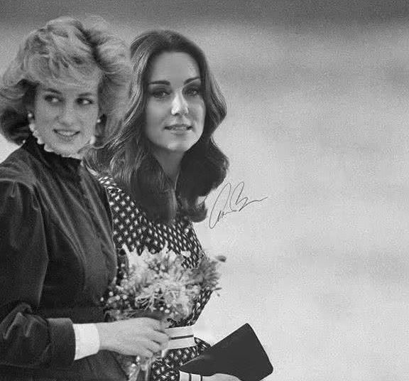 P图师将戴安娜凯特梅根P在一起， 戴安娜的时尚度不输她俩