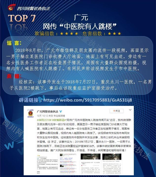 微辟谣8月四川谣言TOP10，好多南充人居然都信了这些……