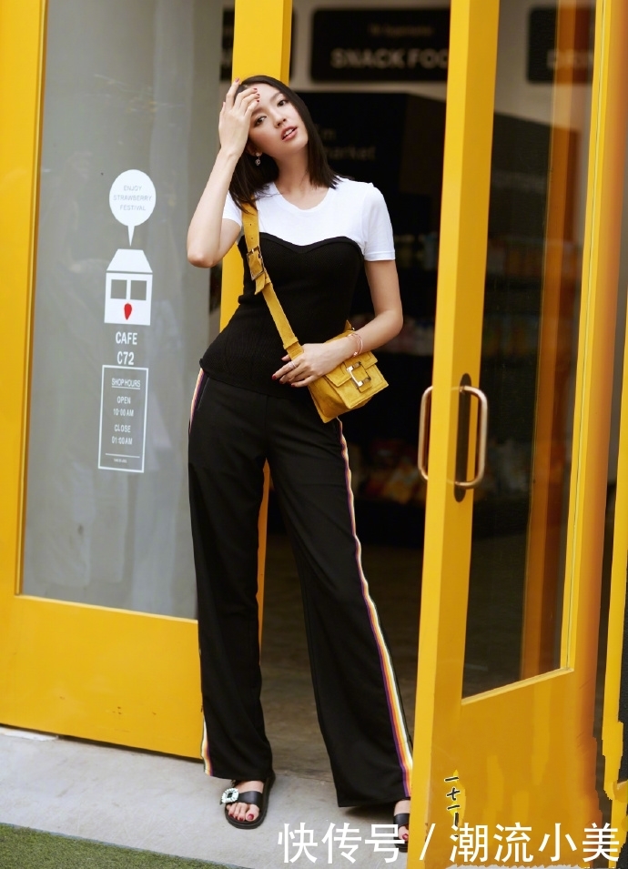 张梓琳现身机场，粉色T恤配超短裙，网友：这腿我一辈子都赶不上