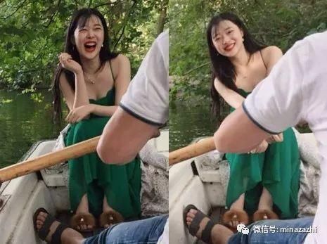 南韩神颜INS疯狂晒绿裙照 真实地美翻！和雪莉一起穿可甜可性感的